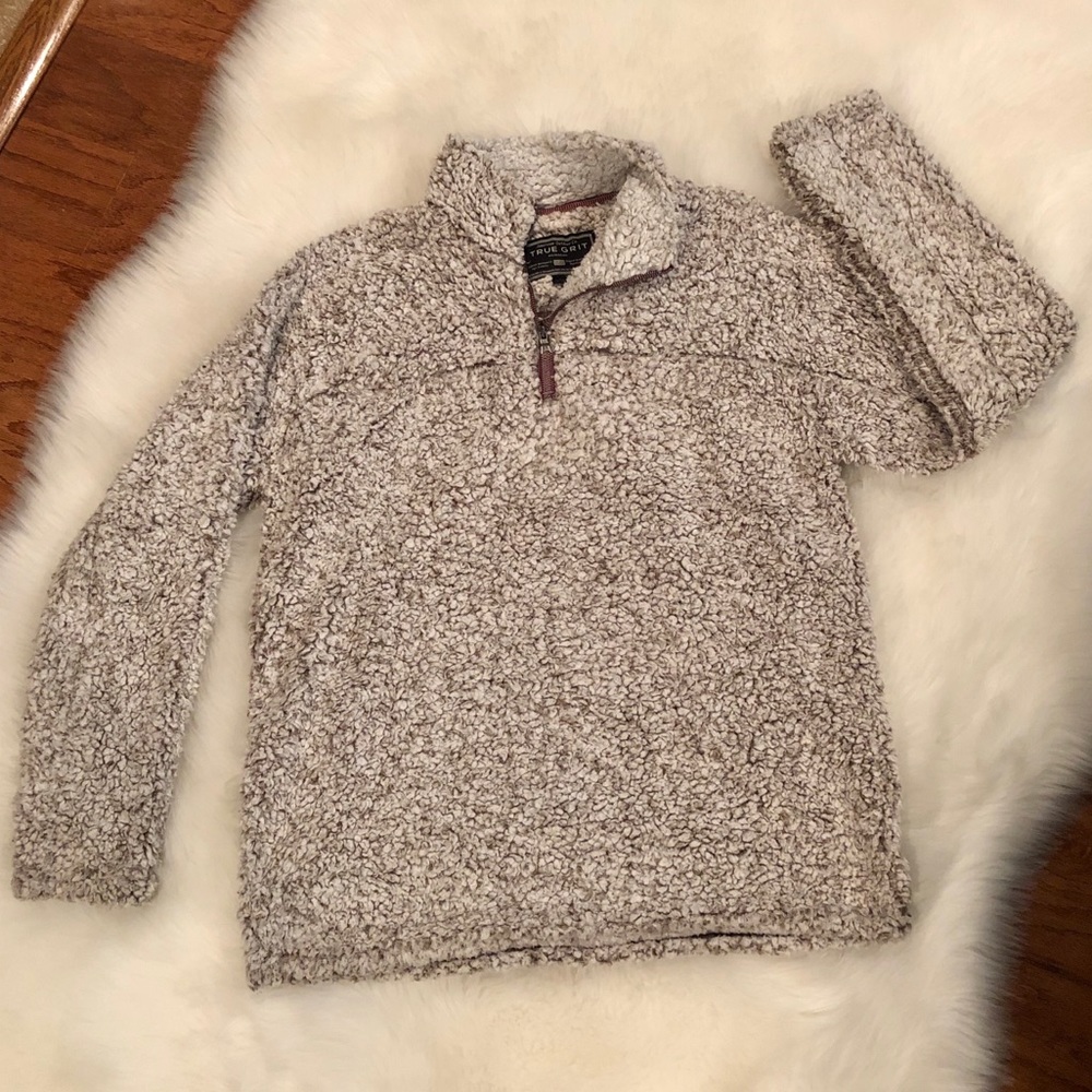 True Grit Frosty Tipped Pullover - Brown